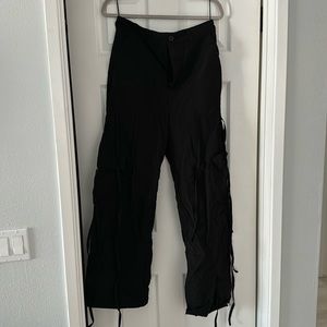 Fashion Nova parachute pants.
